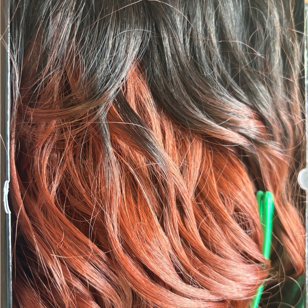 Auburn & Black Long Moon Part with bun (LH-Moon Part 02)